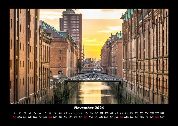 Produktbild: Hamburg 2026 Fotokalender DIN A3