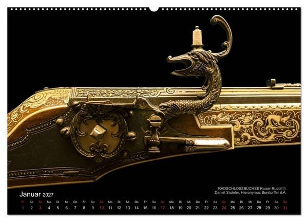 Produktbild: Historische R&uuml;stungen und Waffen (hochwertiger Premium Wandkalender 2027 DIN A2 quer), Kunstdruck in Hochglanz