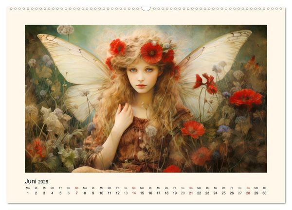 Produktbild: Feenglanz (Wandkalender 2026 DIN A2 quer), CALVENDO Monatskalender