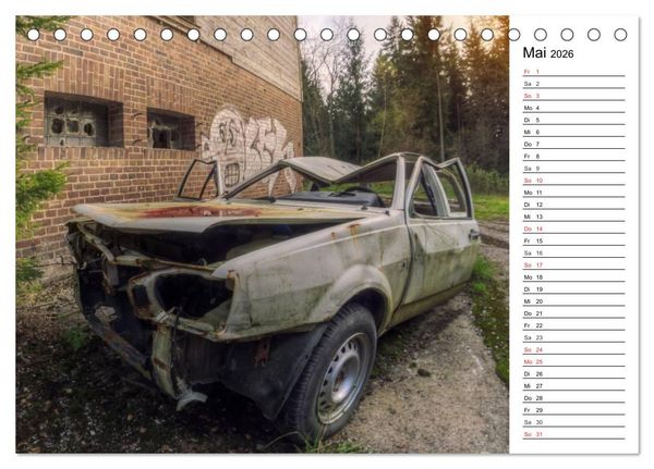 Produktbild: Rostlauben - vergessene Klassiker (Tischkalender 2026 DIN A5 quer), CALVENDO Monatskalender
