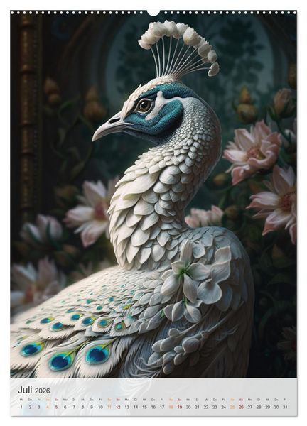 Produktbild: Fantastische Vogelwelt (hochwertiger Premium Wandkalender 2026 DIN A2 hoch), Kunstdruck in Hochglanz