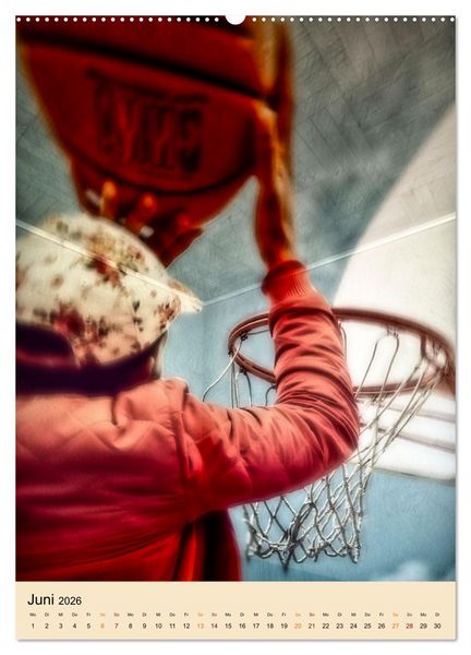 Produktbild: Basketball Fun (Wandkalender 2026 DIN A2 hoch), CALVENDO Monatskalender