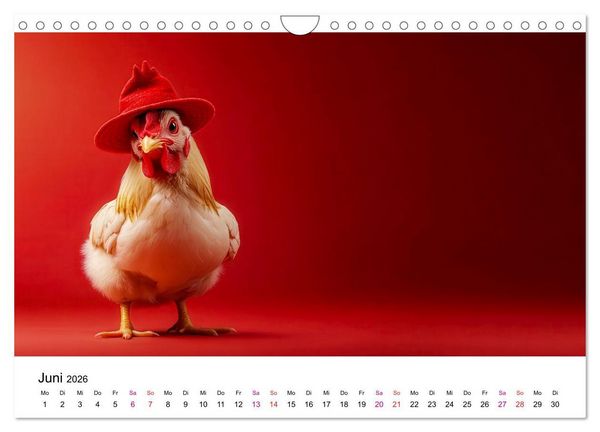 Produktbild: Kreativ Kalender - Tiere & eigene Ideen (Wandkalender 2026 DIN A4 quer), CALVENDO Monatskalender