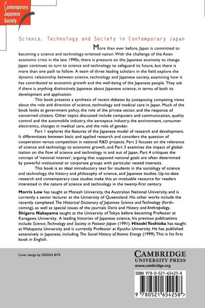 Produktbild: Science, Technology and Society in Contemporary Japan