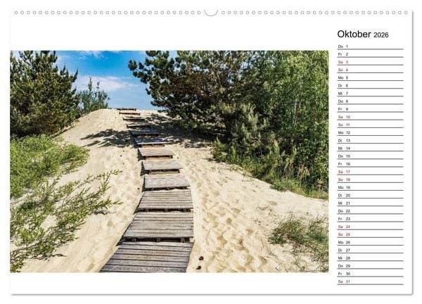 Produktbild: Nida - Perle am Kurischen Haff (hochwertiger Premium Wandkalender 2026 DIN A2 quer), Kunstdruck in Hochglanz