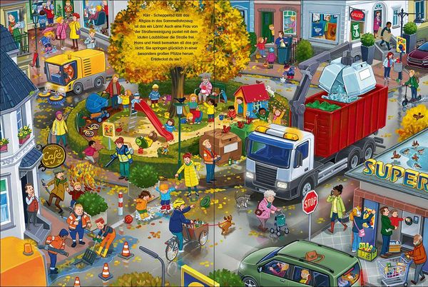 Produktbild: Das gro&szlig;e M&uuml;llauto-Wimmelbuch