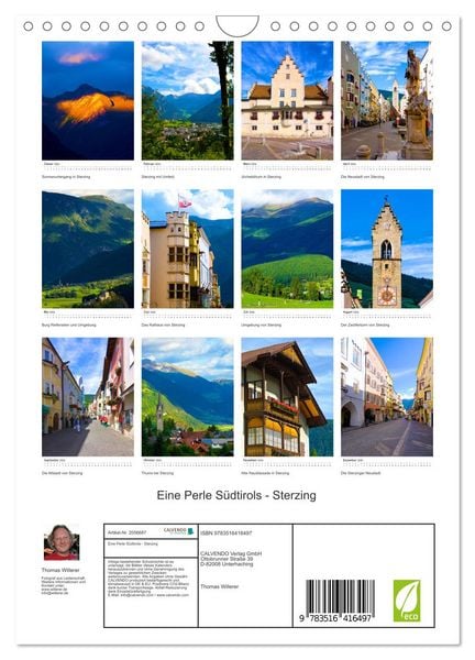 Produktbild: Eine Perle S&uuml;dtirols - Sterzing (Wandkalender 2026 DIN A4 hoch), CALVENDO Monatskalender