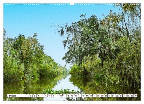Produktbild: Louisiana - S&uuml;mpfe und Plantagenh&auml;user (Wandkalender 2026 DIN A2 quer), CALVENDO Monatskalender
