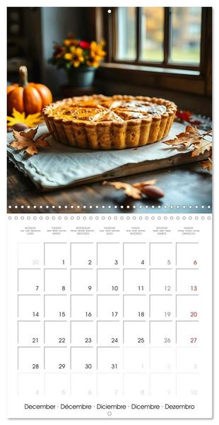 Produktbild: Culinary pumpkin creations - With pumpkin dishes through the year (Wall Calendar 2026 12 &times; 12 Inch) CALVENDO 12 Month Wall Calendar