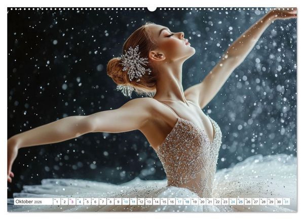 Produktbild: Ballerinas in Diamanten (Wandkalender 2026 DIN A2 quer), CALVENDO Monatskalender