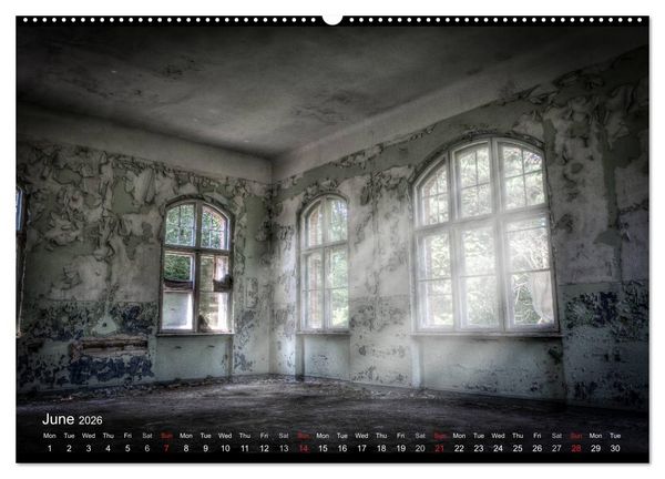 Produktbild: Lost Places HDR Beelitz II (High Quality Premium Wall Calendar 2026 DIN A2 landscape),CALVENDO 12 Month Wall Calendar