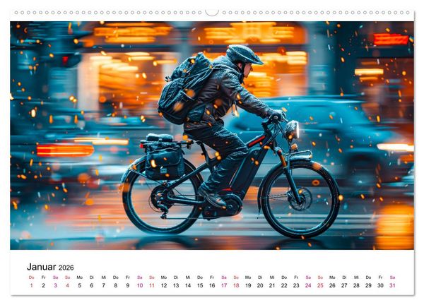 Produktbild: E-Bike einfach cool (Wandkalender 2026 DIN A2 quer), CALVENDO Monatskalender