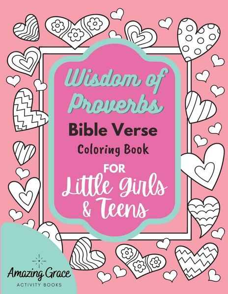Produktbild: Wisdom of Proverbs Bible Verse Coloring Book for Little Girls & Teens