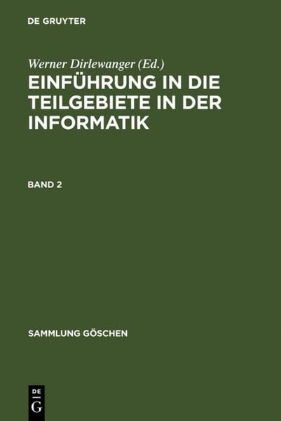 Produktbild: Einf&uuml;hrung in die Teilgebiete der Informatik. Band 2
