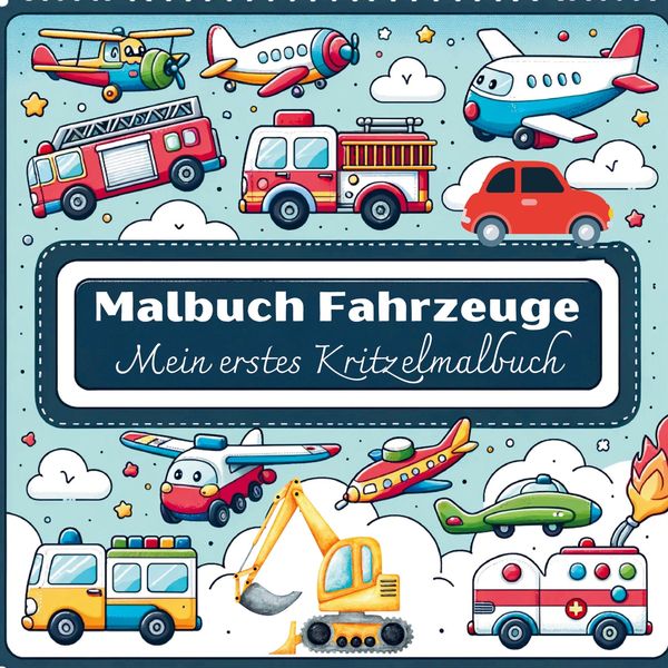 Produktbild: S&L Inspirations Lounge: Malbuch Fahrzeuge - Mein erstes Kri