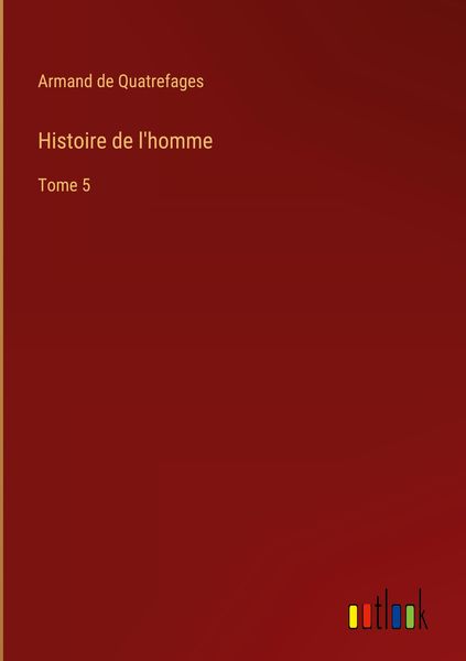 Produktbild: Histoire de l'homme
