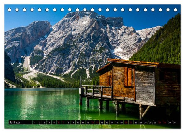 Produktbild: Berge. Alpenseen (Tischkalender 2026 DIN A5 quer), CALVENDO Monatskalender