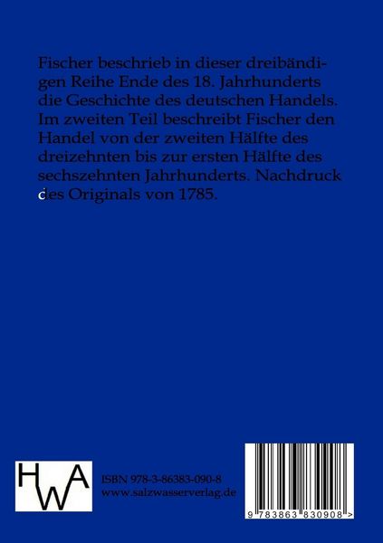 Produktbild: Geschichte des teutschen Handels