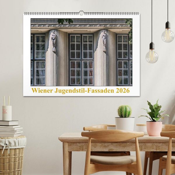 Produktbild: Wiener Jugendstil-Fassaden (Wandkalender 2026 DIN A2 quer), CALVENDO Monatskalender