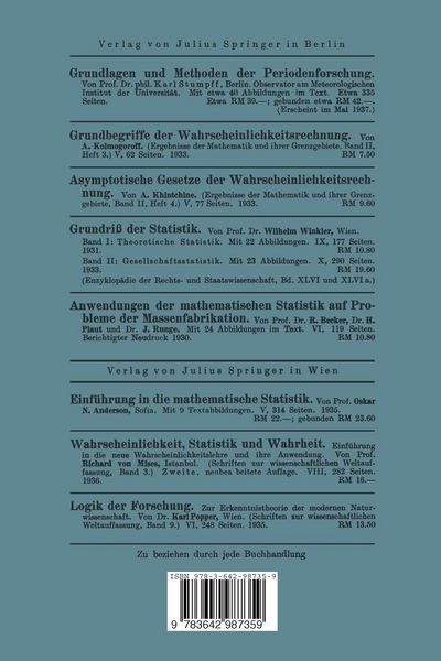 Produktbild: Wahrscheinlichkeiten und Schwankungen