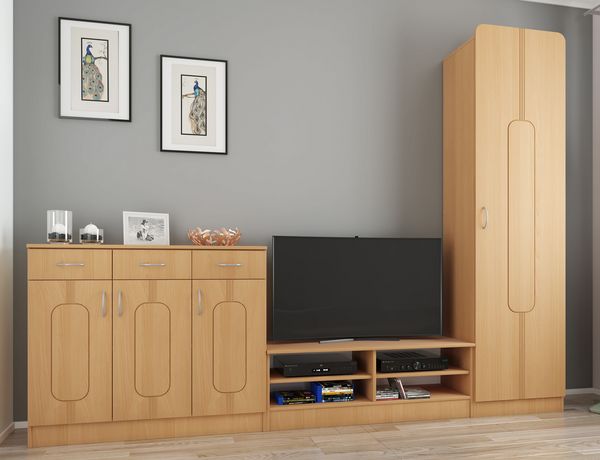 Produktbild: Holz Kommode Sideboard Anrichte Balia 3 Dreht&uuml;ren