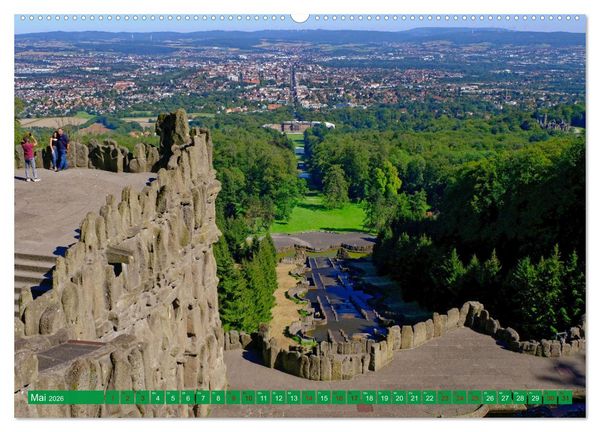 Produktbild: Bad Wilhelmsh&ouml;he Bergpark und Wasserspiele (hochwertiger Premium Wandkalender 2026 DIN A2 quer), Kunstdruck in Hochglanz