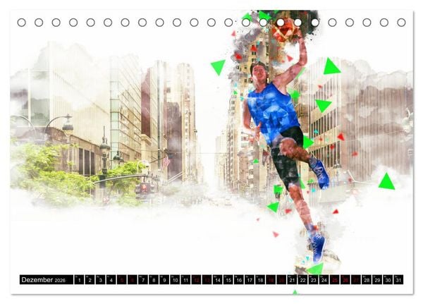 Produktbild: Basketball Art (Tischkalender 2026 DIN A5 quer), CALVENDO Monatskalender