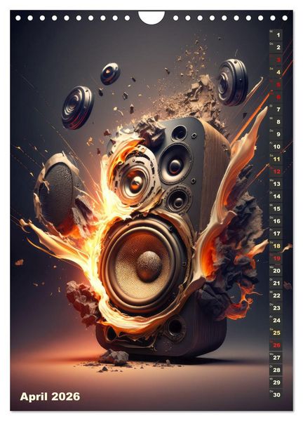 Produktbild: LAUT STARK EXPLOSIV (Wandkalender 2026 DIN A4 hoch), CALVENDO Monatskalender