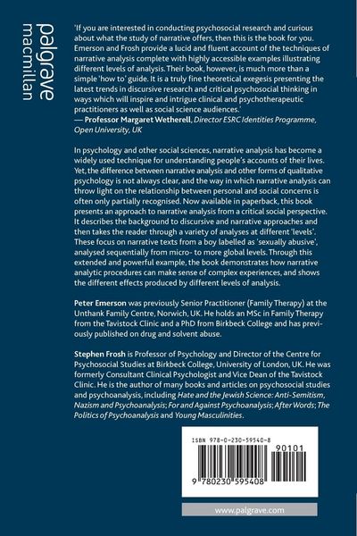 Produktbild: Critical Narrative Analysis in Psychology