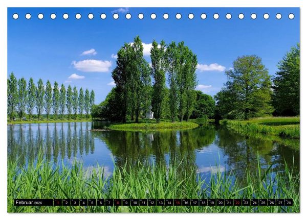 Produktbild: Spaziergang durch den W&ouml;rlitzer Park (Tischkalender 2026 DIN A5 quer), CALVENDO Monatskalender