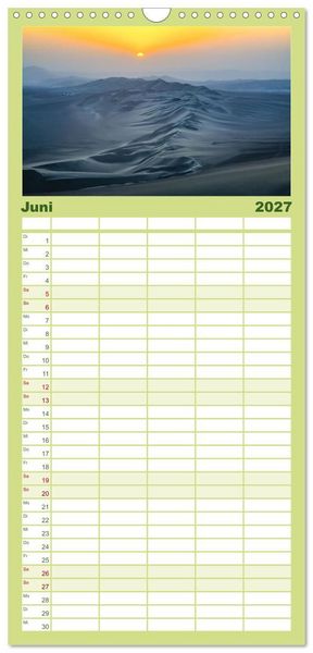 Produktbild: Familienplaner 2027 - Peru - Magie der Anden mit 5 Spalten (Wandkalender, 21 x 45 cm) CALVENDO