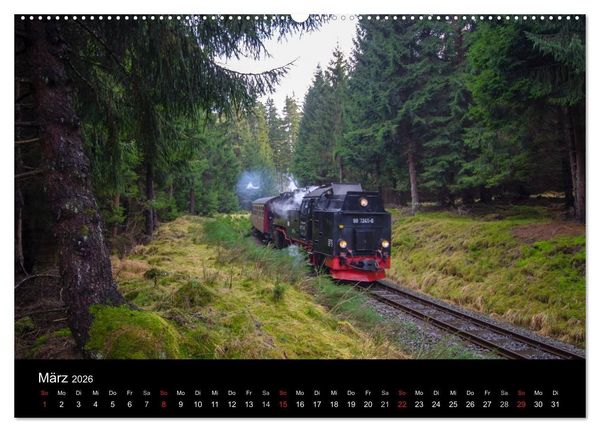 Produktbild: Unter Dampf in Sachsen Anhalt 2.0 (Wandkalender 2026 DIN A2 quer), CALVENDO Monatskalender