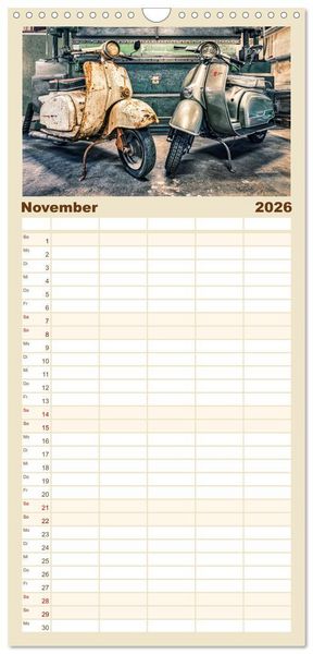 Produktbild: Familienplaner 2026 - Z&uuml;ndapp-Tr&auml;ume mit 5 Spalten (Wandkalender, 21 x 45 cm) CALVENDO