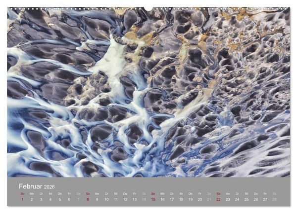 Produktbild: Naturkunst - Luftbilder (Wandkalender 2026 DIN A2 quer), CALVENDO Monatskalender