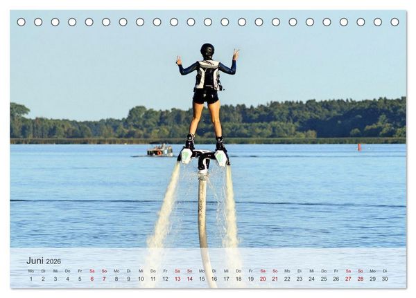 Produktbild: Wassersport - Fun pur (Tischkalender 2026 DIN A5 quer), CALVENDO Monatskalender