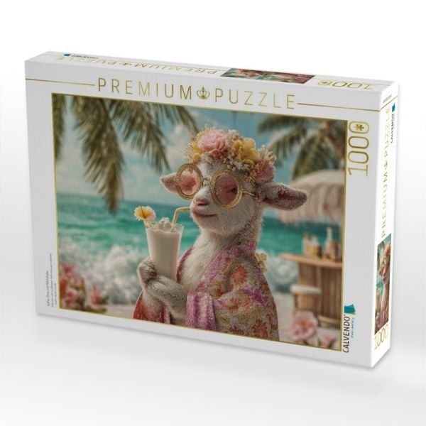 Produktbild: CALVENDO Puzzle Selfie-Time mit Milchshake | 1000 Teile Lege-Gr&ouml;&szlig;e 64x48cm Foto-Puzzle f&uuml;r gl&uuml;ckliche Stunden