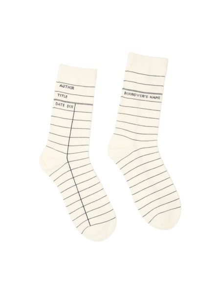 Produktbild: Library Card (White) Socks - Small