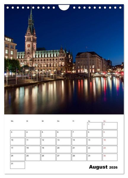 Produktbild: Sch&ouml;nes Hamburg (Wandkalender 2026 DIN A4 hoch), CALVENDO Monatskalender