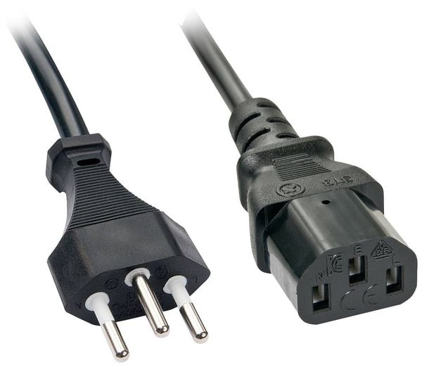 Produktbild: Lindy 30419 5m IEC-Netzkabel, Schweiz