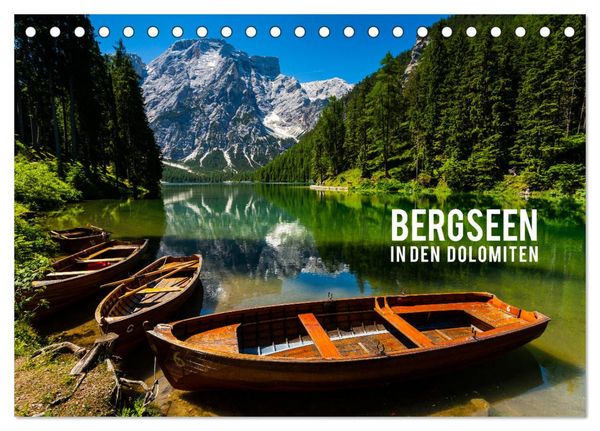 Produktbild: Bergseen in den Dolomiten (Tischkalender 2026 DIN A5 quer), CALVENDO Monatskalender