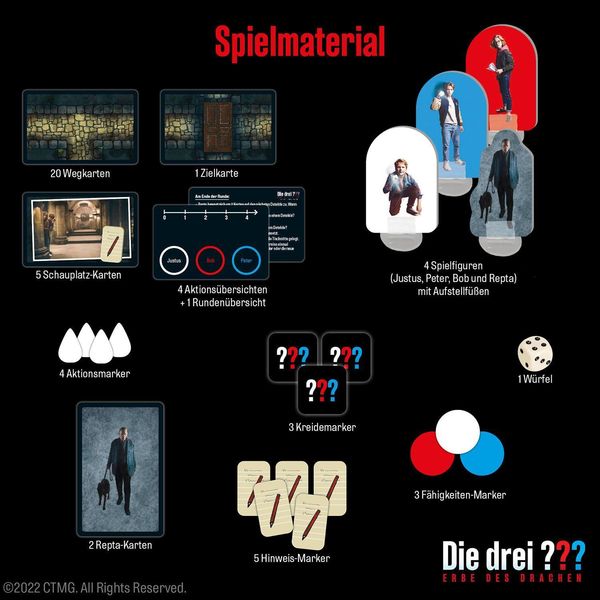 Produktbild: Die drei ??? Erbe des Drachen Spiel zum Film