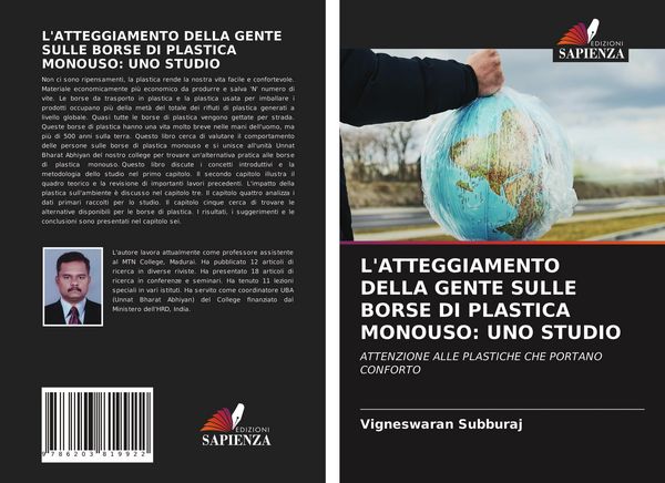 Produktbild: L'atteggiamento Della Gente Sulle Borse Di Plastica Monouso: Uno Studio