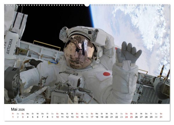 Produktbild: Abenteuer im Weltraum (hochwertiger Premium Wandkalender 2026 DIN A2 quer), Kunstdruck in Hochglanz