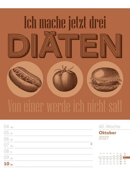 Produktbild: Klartext Spr&uuml;chekalender Wochenplaner 2027