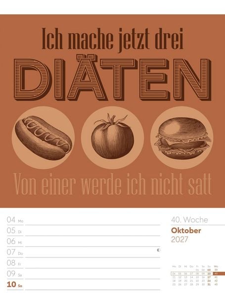 Produktbild: Klartext Spr&uuml;chekalender Wochenplaner 2027