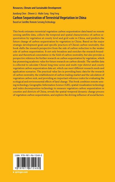 Produktbild: Carbon Sequestration of Terrestrial Vegetation in China