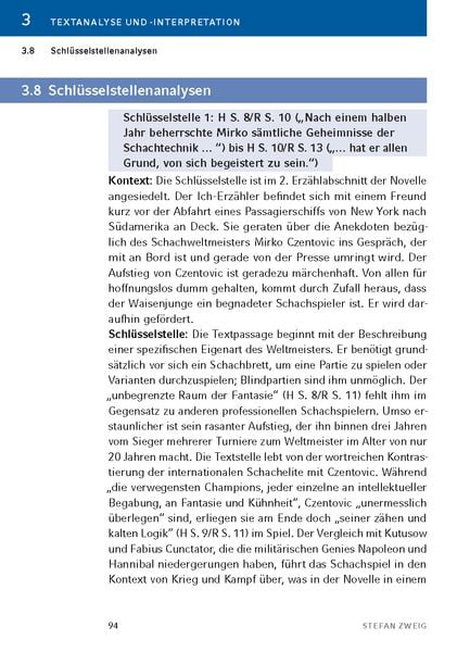 Produktbild: Schachnovelle von Stefan Zweig