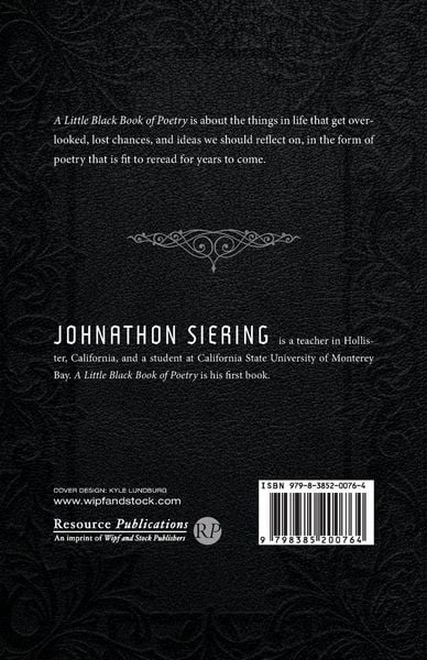 Produktbild: A Little Black Book of Poetry