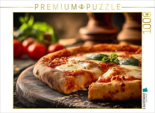 CALVENDO Puzzle Pizza Margherita, Holzofen Genuss aus Italien | 1000 Teile Lege-Größe 64x48cm Foto-Puzzle für glückliche Stunden