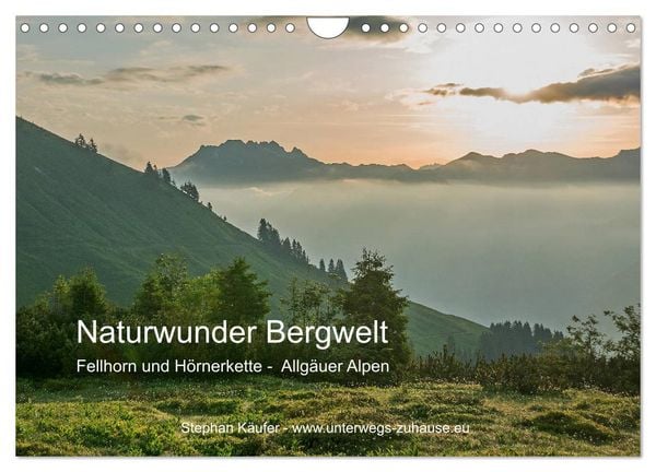 Produktbild: Naturwunder Bergwelt Fellhorn und H&ouml;rnergruppe (Wandkalender 2026 DIN A4 quer), CALVENDO Monatskalender